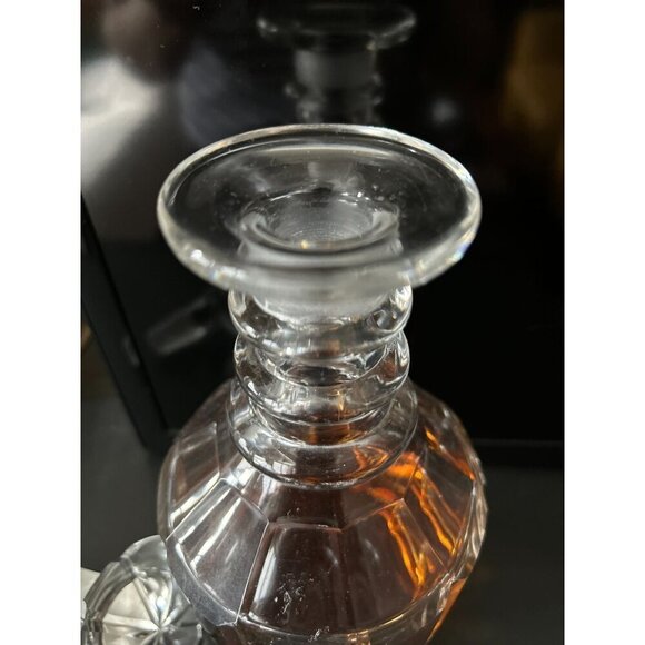 Georgian Lead Glass Decanter 3 Neck Rings and Mushroom Stopper, circa 1820 - Picture 5 of 8